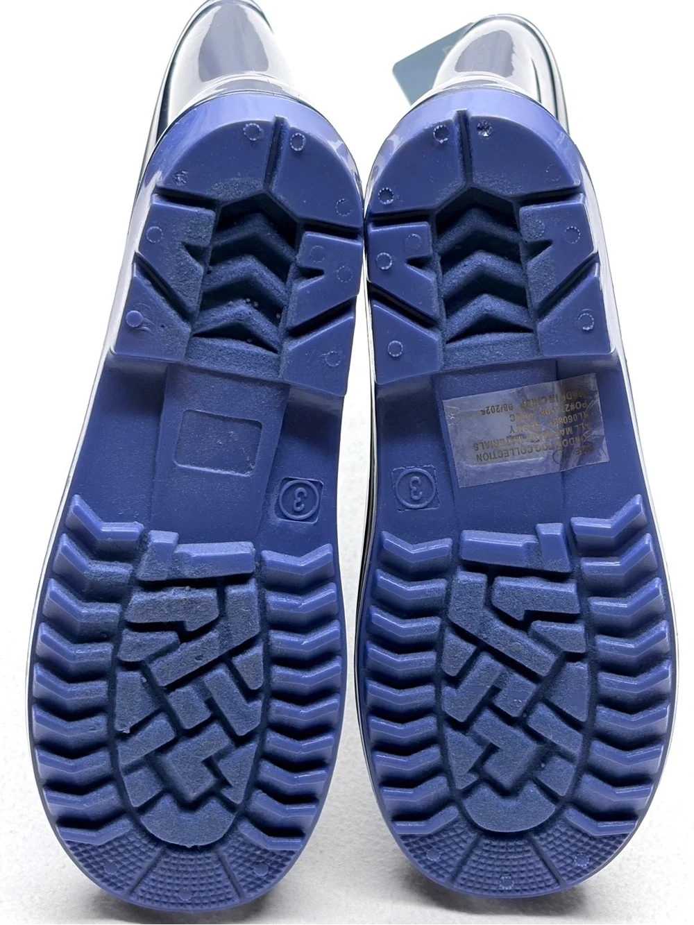 London Fog Sean Y Rain Boots Kids 3 Navy Waterproof NWT